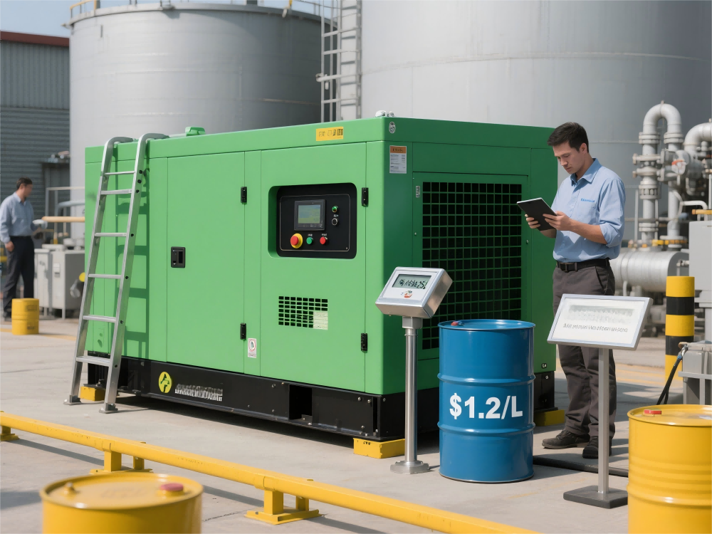 How much does it cost to run a diesel generator?